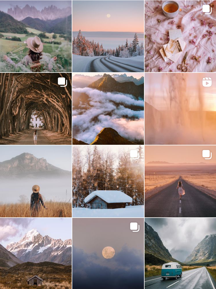 Perfil atractivo en Instagram