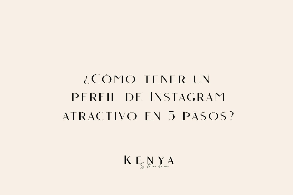 perfil atractivo en Instagram