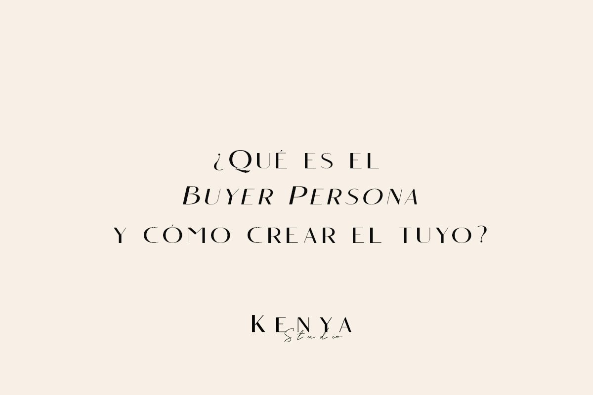 Buyer persona