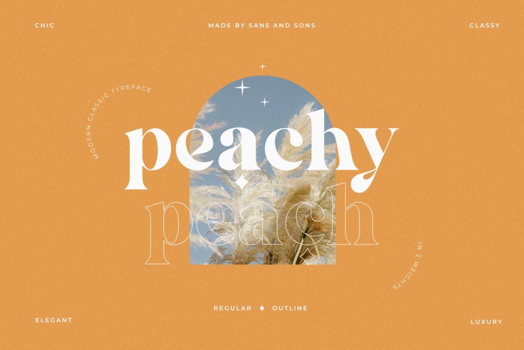 Peachy tipografía