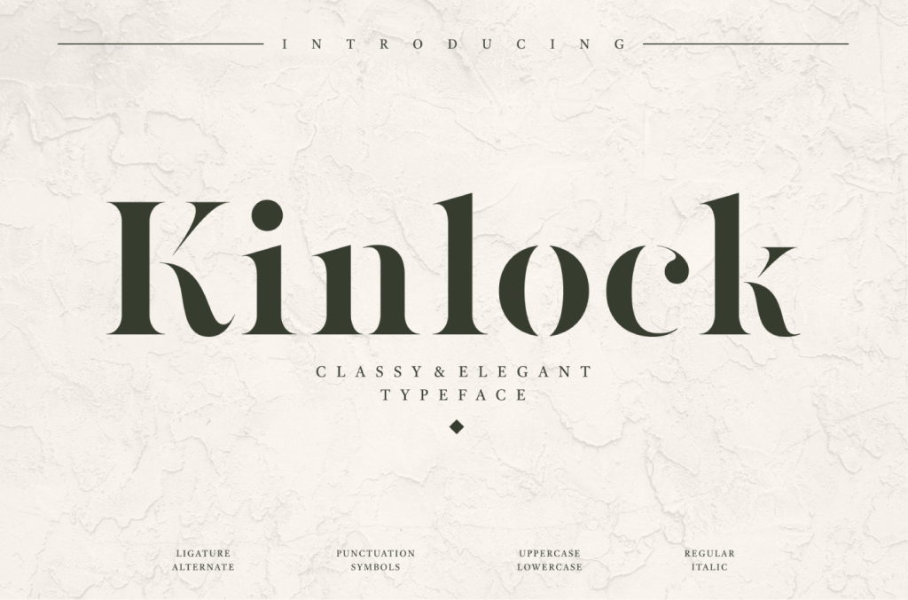 Kinlock tipografía